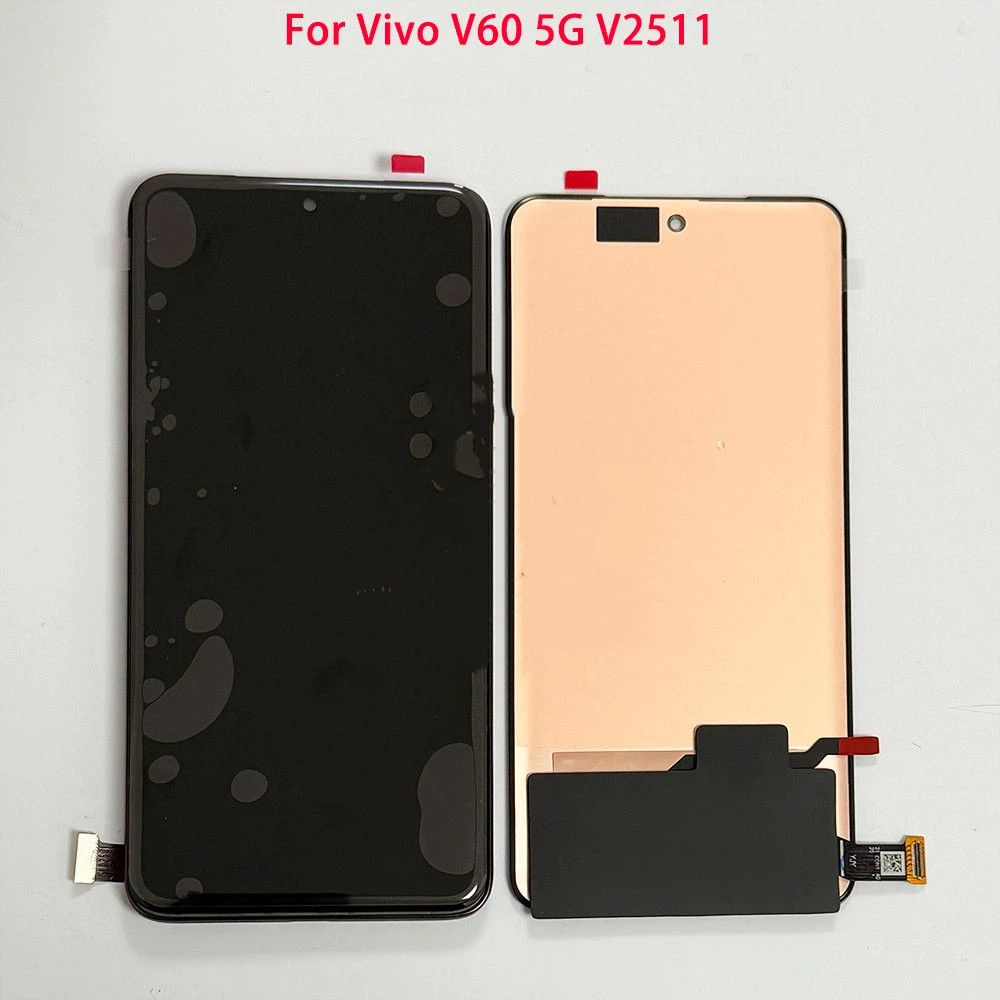 AMOLED สําหรับ Vivo V60 5G V2511 จอแสดงผล LCD touch glass digitizer