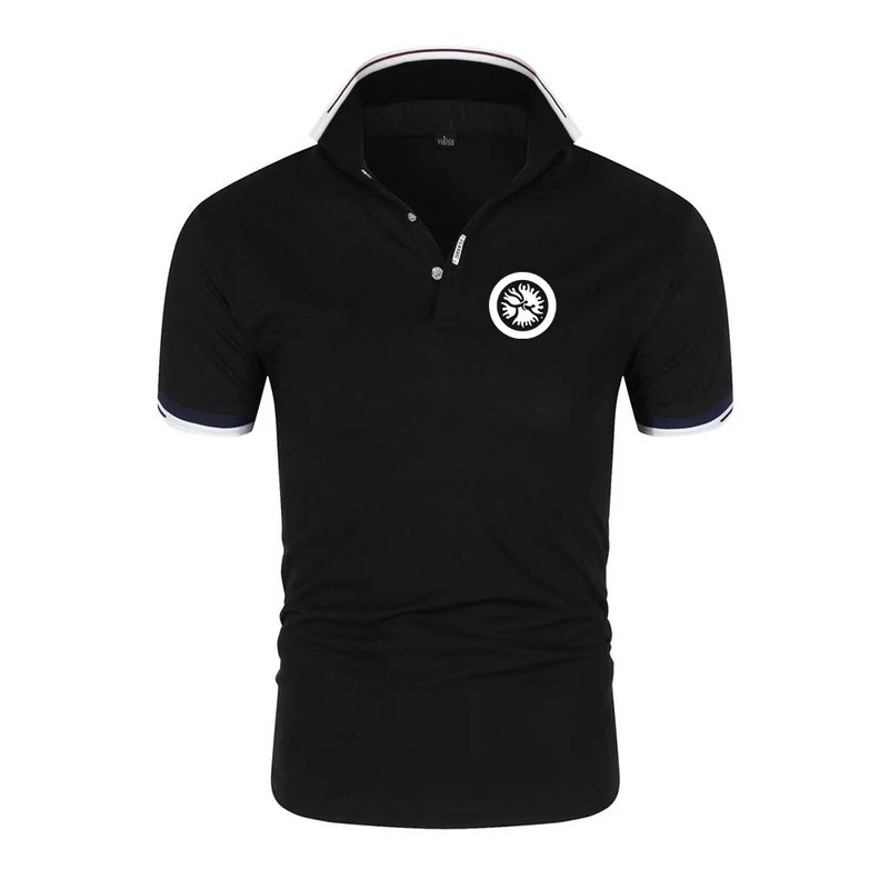 เสื้อโปโลผู้ชาย United World Wrestling UWW Ice Silk รุ่นใหม่ แขนสั้น เสื้อยืดหรูหรา สไตล์ลำลองสำหรับ