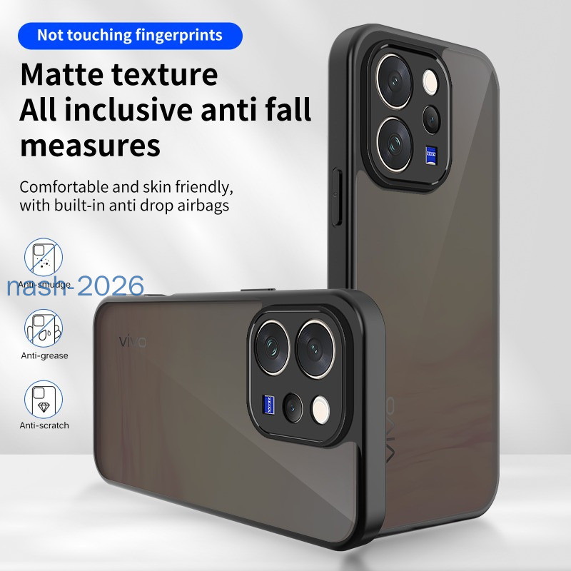 ปลอกสําหรับ vivo V70 Elite V70 V70Elite การปรับแต่งเคสโทรศัพท์กันกระแทก Skin-frosted ฝาหลังพนักพิงโป
