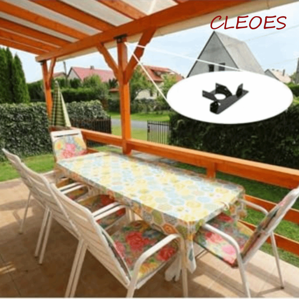 CLEOES 2 ชิ้นวงเล็บ Pergola ปรับความต้านทานการกัดกร่อน Pergola มุมกรอบ, ฮาร์ดแวร์ 3 ทิศทาง T-รูปโลหะ