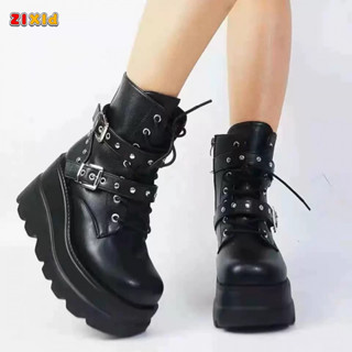 รองเท้าเพิ่มความสูง cos 9cm รองเท้าอะนิเมะรองเท้าพังค์มาร์ติ…