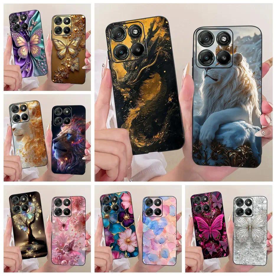 สําหรับ Motorola Moto G67 กรณี XT2621-4 Cool Lion Dragon ทาสี Soft TPU เคสโทรศัพท์สําหรับ Motorola G