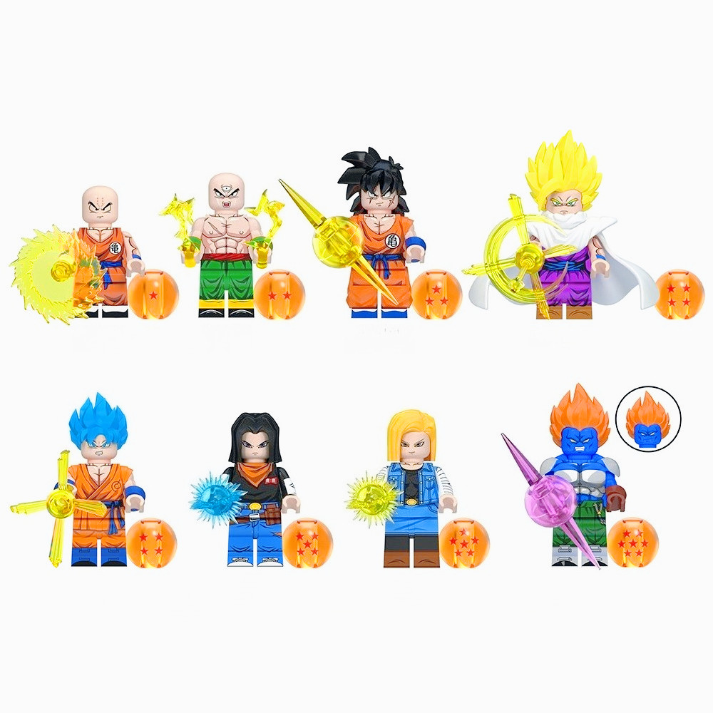 ขายร้อน DBZ Son Goku Gohan Yamacha Tien Shinhan Krillin Building Blocks ของเล่นเด็ก WM6180