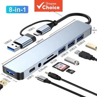 ฮับพอร์ต USB แบบ Splitter แท่นเชื่อมต่อข้อมูลพร้อมช่อง TF + …