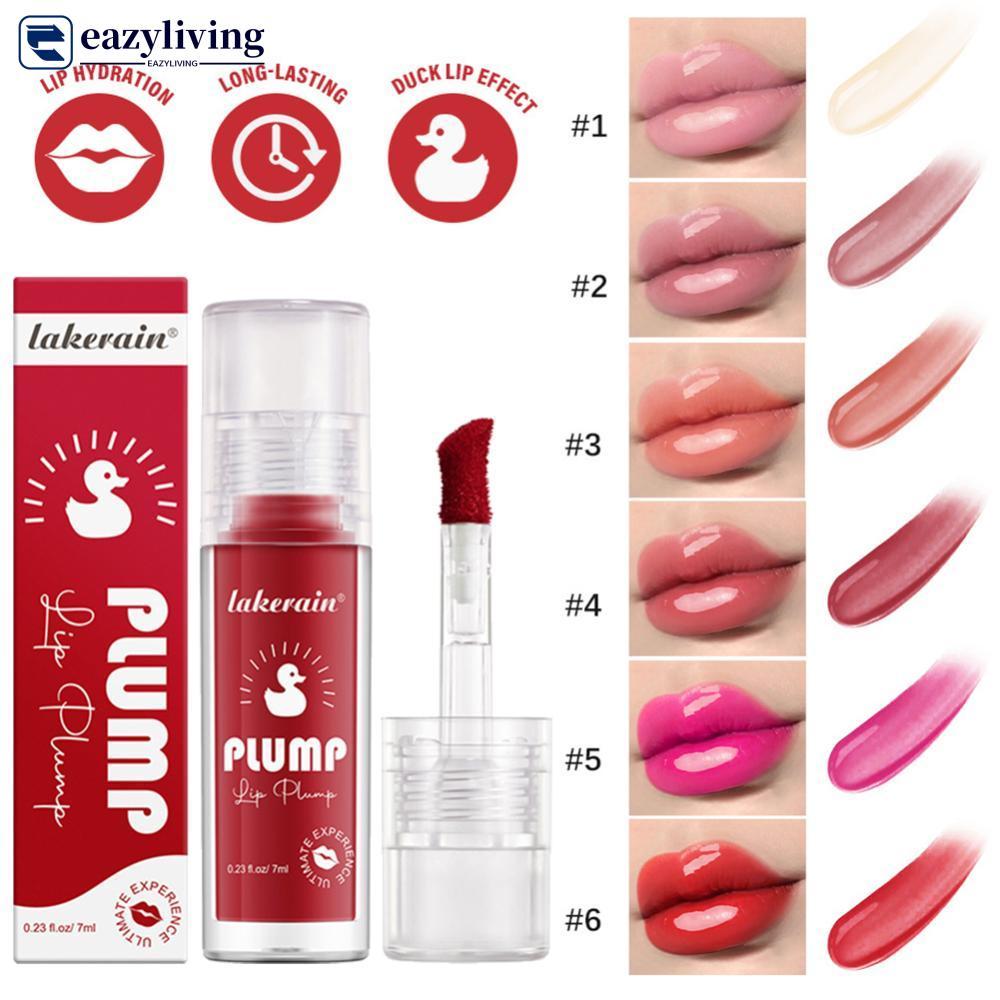 EAZYLIVING Moisturizing Lip Glaze Brightening Lip Color Long-lasting Ginger Root Extract Lip Glaze T
