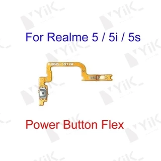 สําหรับ OPPO Realme 5 5I 5S ปุ่มด้านข้างปุ่ม Flex Cable Keys ปุ่มปิดระดับเสียงขึ้นและลงปุ่มด้านข้างเปลี่ยนส่วน