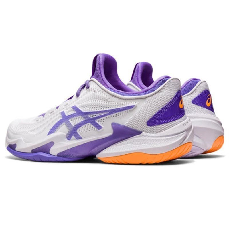Asics Court FF3 รองเท้าเทนนิสมืออาชีพ สไตล์สปอร์ตสำหรับทั้งชายและหญิง สีม่วง ในกล่องPTY13