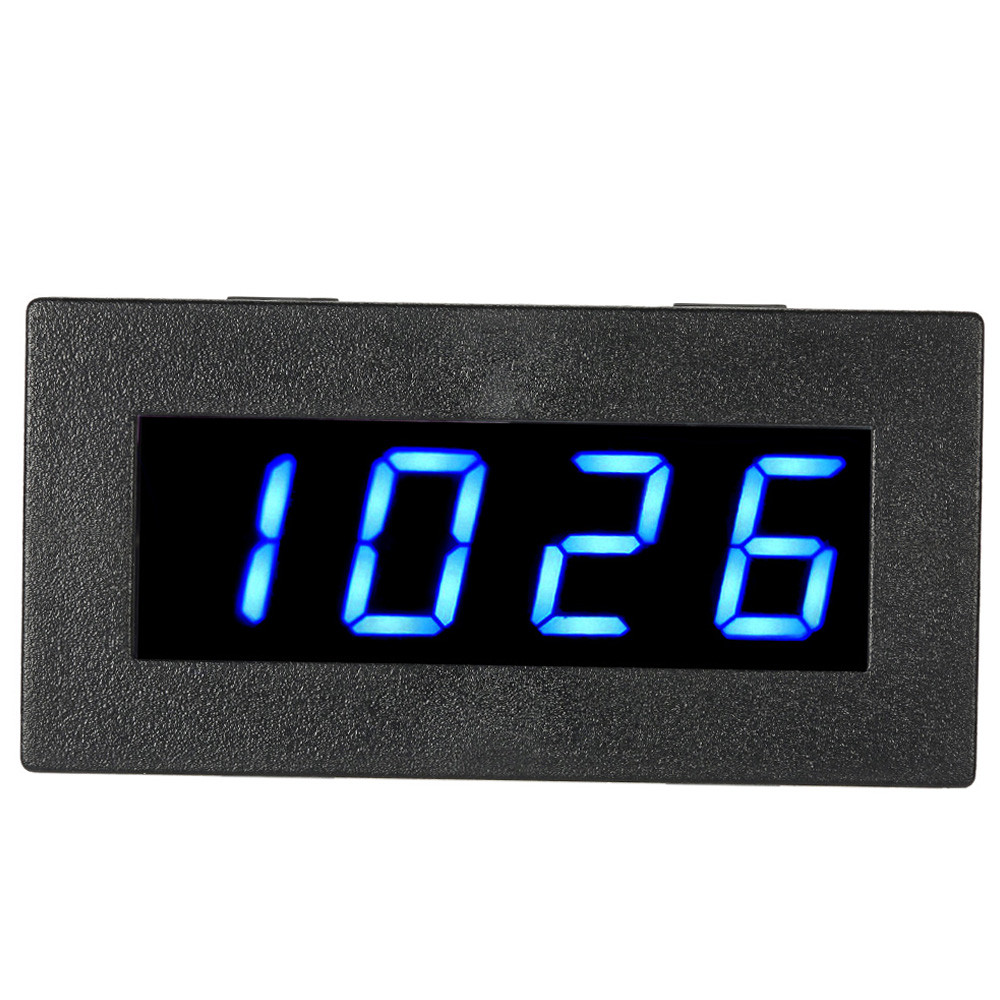 Irfora ความแม่นยำสูง 0.56 4 LED ความถี่ดิจิตอลเครื่องวัดความเร็วมอเตอร์ความเร็วเมตร RPM การวัดเครื่อ