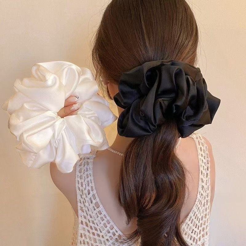 2026 Super Pleated First Love Girl Heart Scrunchy Hair Tie