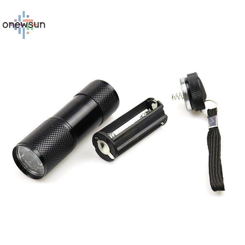 Onew ไฟฉาย UV UV Light ไฟฉาย 395nm Bla Light ไฟฉาย Mini Blalight ไฟฉายสําหรับ UV เรซิ่นกาว Curing สั