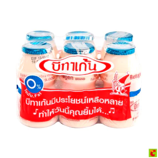 บีทาเก้น นมเปรี้ยวโยเกิร์ตพร้อมดื่ม พร่องมันเนย 85 มล. แพ็ค 6