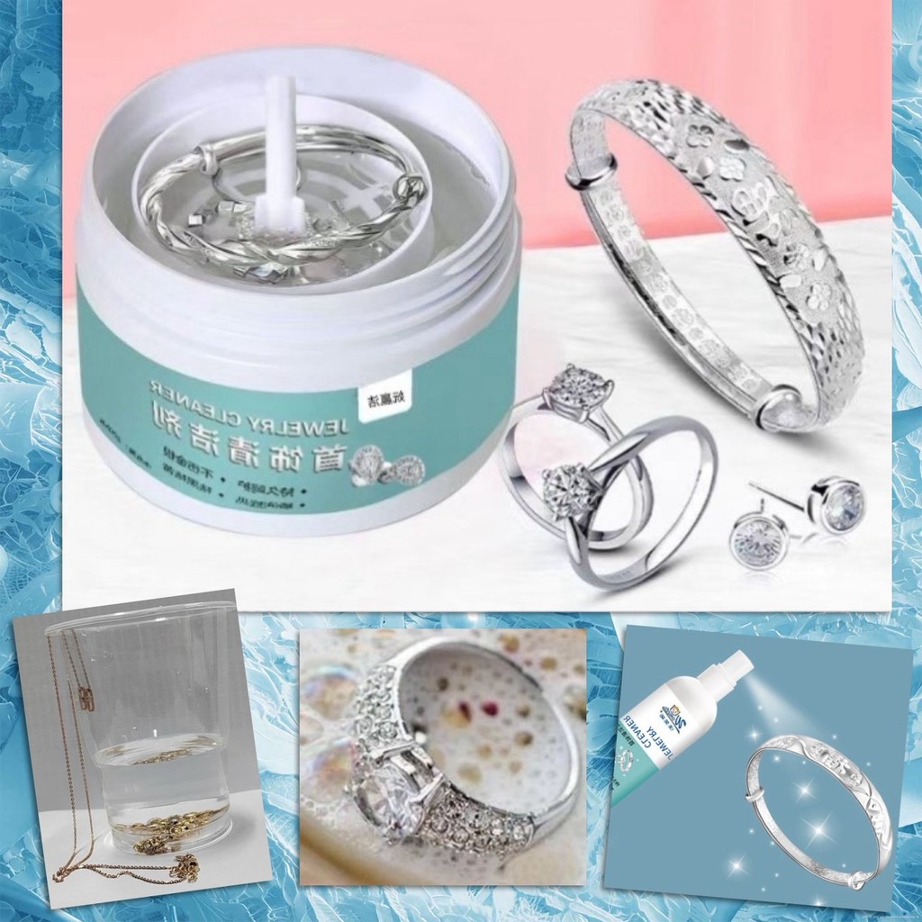 💢 น้ำยาล้างเครื่องประดับ น้ำยาล้าง สร้อย แหวน นาฬิกา เครื่องเงิน นาก ทอง Jewelry มรกต เพชร พลอย เงิน ให้ดูใหม่สวย 💢