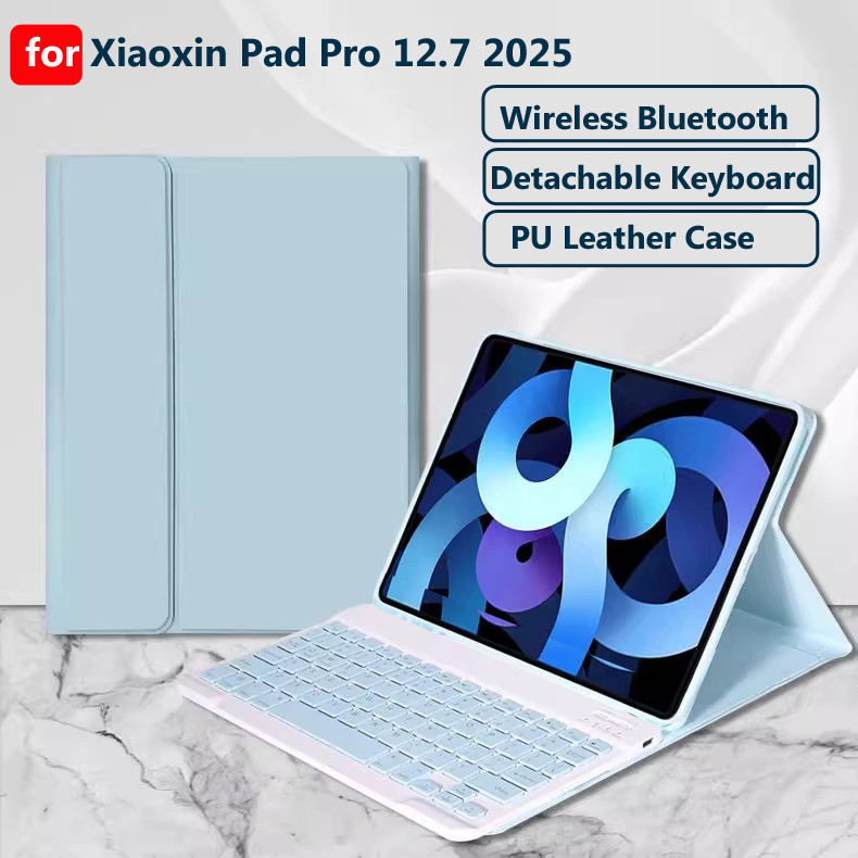 คีย์บอร์ดสําหรับ Xiaoxin Pad Pro 12.7/ Lenovo Tab P12 12.7 / P11 Pro 11.5 บลูทูธคีย์บอร์ดเมาส์กรณี
