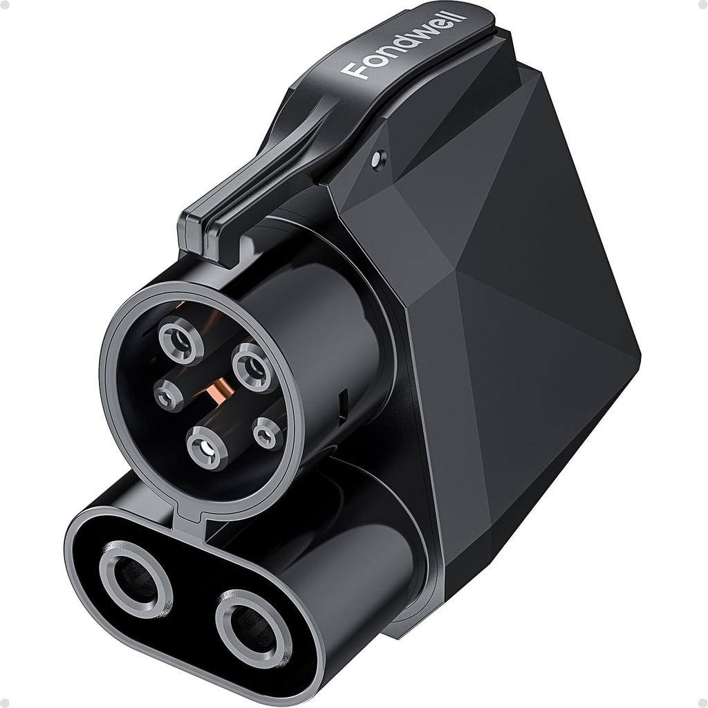 Fondwell NACS to CCS Charger Adapter: ใช้งานร่วมกับ Tesla V3/V4 Supercharger - 1000V 500A DC Fast Ch