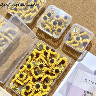 QUENTIN1AE 10/20/30/40/50 ชิ้นดอกทานตะวัน Pushpins, Creative…