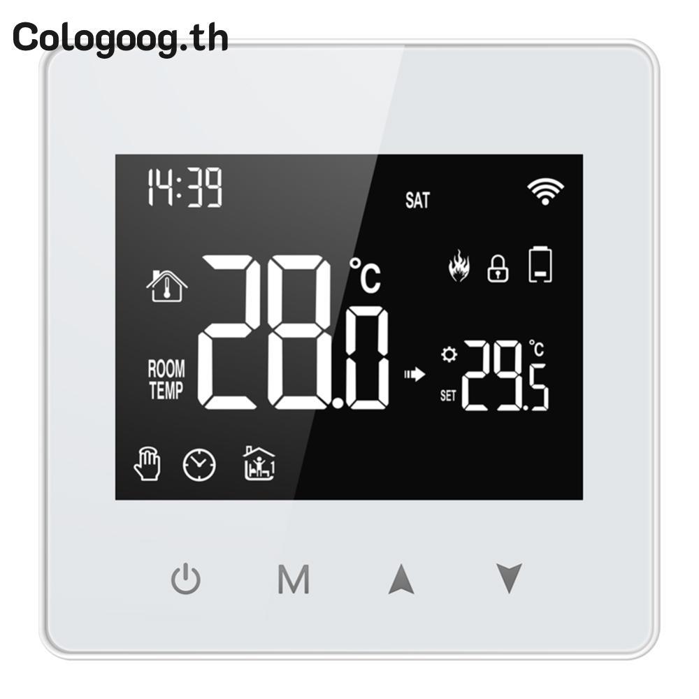 [comb-th] Tuya Smart Thermostat แบตเตอรี่ขับเคลื่อนหม้อต้มแก๊สน้ําอุณหภูมิทํางานร่วมกับ Alexa Google