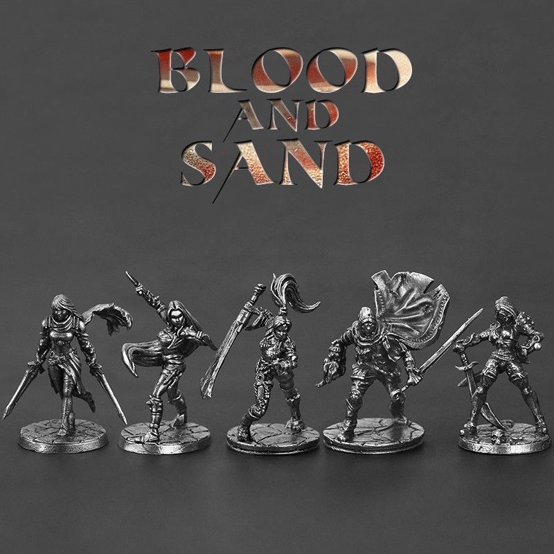 Metalman Figure Blood and War Model Soldier Sand