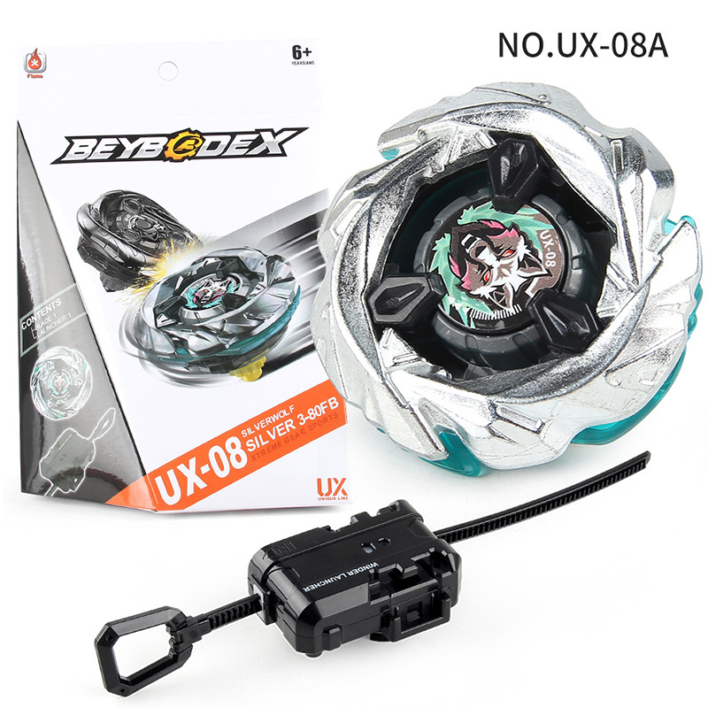 beyblade x takara tomy beyblade x cx 01 X Generation Beyblade UX-08 Frost Silver Wolf พร้อม Launcher