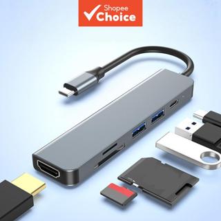 ฮับ USB-C อเนกประสงค์ 6-in-1 รองรับ HDMI, PD, USB, SD และ TF…