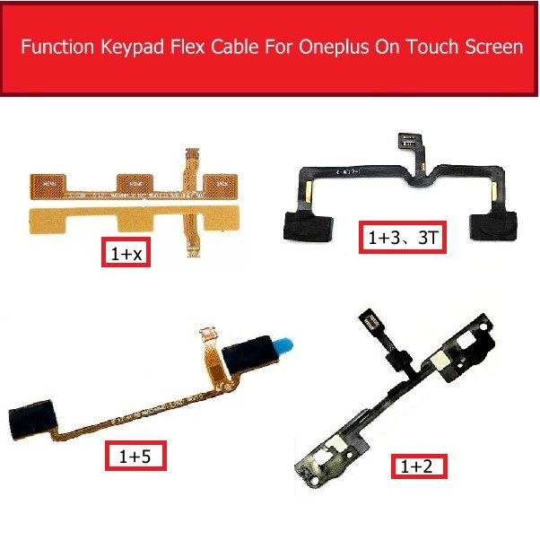 ฟังก์ชั่นปุ่มกด Flex Cable สําหรับ Oneplus 1+2 3 3 T 5 X ปุ่มเมนูเซ็นเซอร์ฟังก์ชั่น Flex Ribbon Cabl