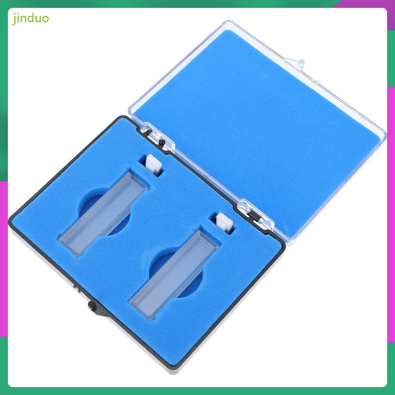 2 ชิ้นแก้วมาตรฐาน Cuvette สําหรับห้องปฏิบัติการ Spectrophotometer Optical jinduo