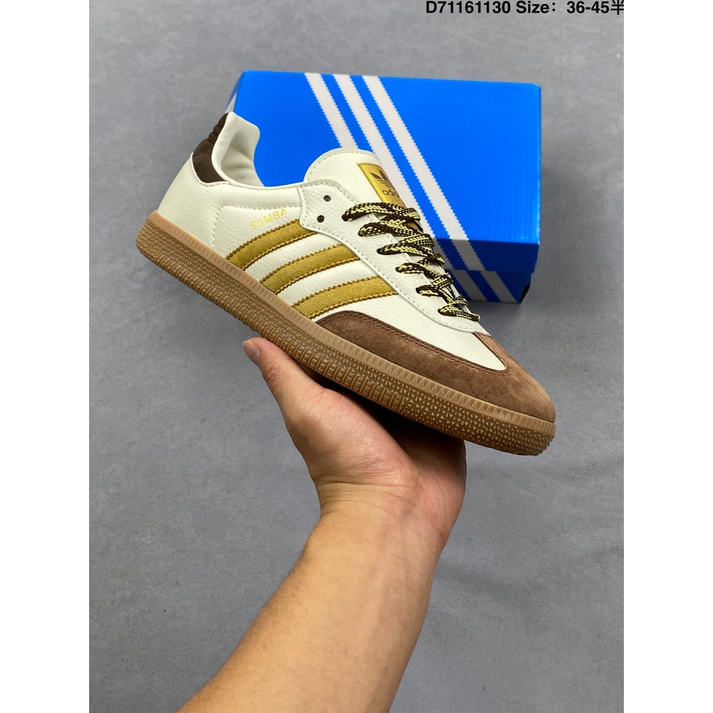 รองเท้าผ้าใบอเนกประสงค์ Samba OG Clover สุภาพบุรุษการฝึกอบรมเยอรมันฟุตบอลสไตล์ All-Match Low-Top Cas