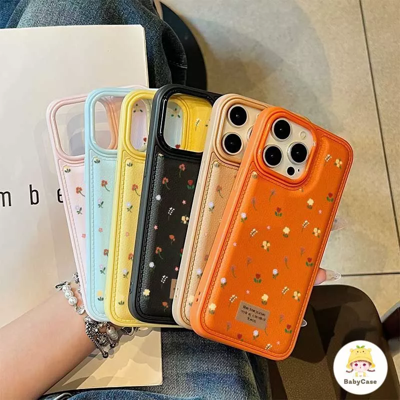 เคสไอโฟน17 เหมาะสำหรับ IPhone 17 15 14 13 12 11 16 Pro Max X XR XS MAX 15 Plus วัสดุดอกไม้สีทึบที่เหนือกว่าและป้องกันการ thumbnail 8
