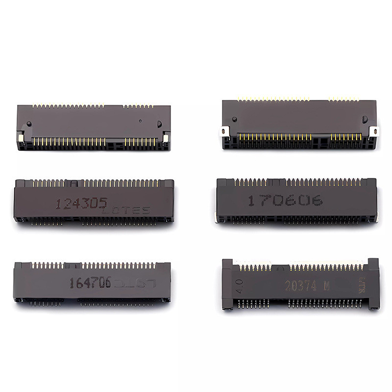 MINIPCIE ซ็อกเก็ต msata Connector Slot การ์ดซ็อกเก็ต 52P Connector 4.0H ซ็อกเก็ต