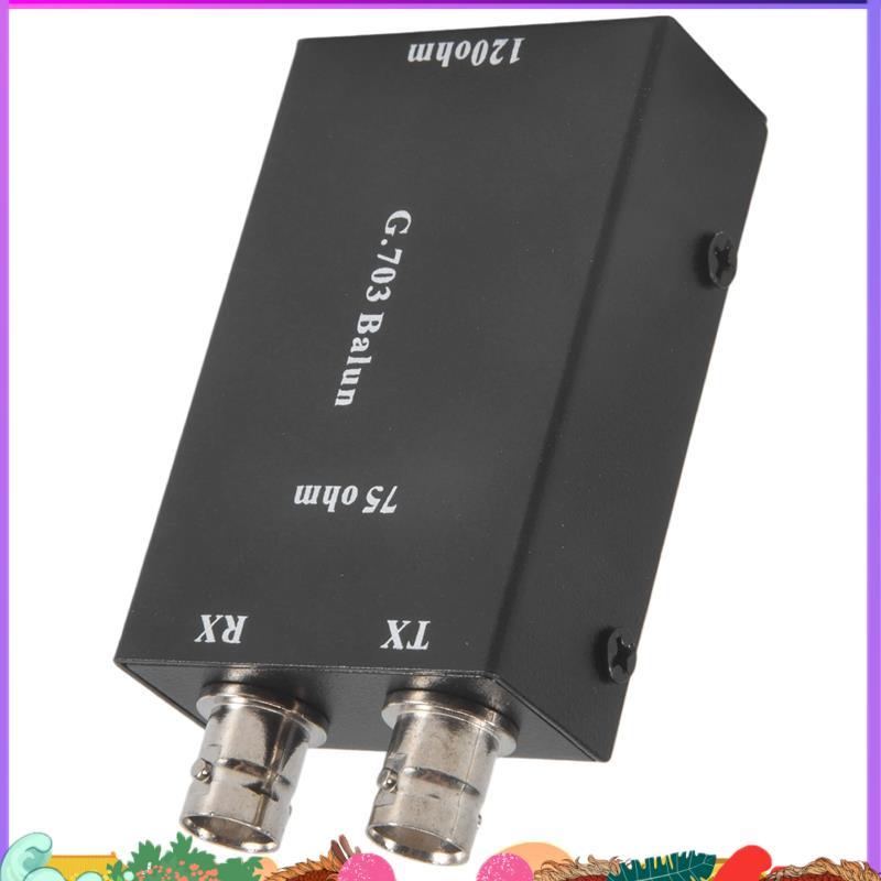 Super 2.048Mbps G703 Coaxial BNC to RJ45 Transmitter E1 Converter Balance to Unbalance 75 Ohm to 120