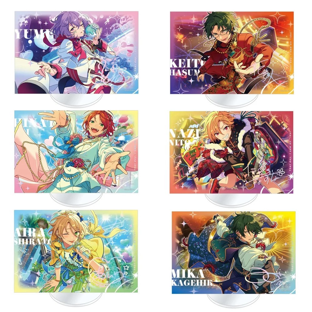 Standee Ensemble Stars Enstars อะนิเมะรุ่น Mica Wataru Hibiki Eichi Tenshouin Hokuto Hidaka Mika Kag