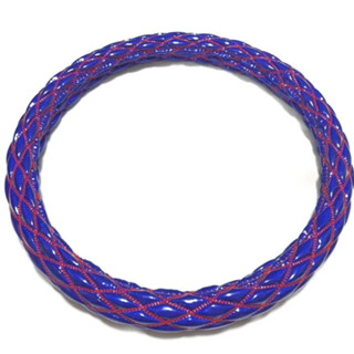 หุ้มพวงมาลัยรถบรรทุกแบบแคปร่าเย็บด้ายแดงสองเส้น(งานไทยแท้)มี…