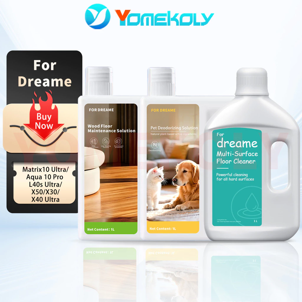 สําหรับ Dreame น้ํายาทําความสะอาดพื้น Multi-Surface สัตว์เลี้ยงปลอดภัยโฟมต่ําทําความสะอาดลึก L40s Ultra X30 X40 X50 Aqua 10 Pro