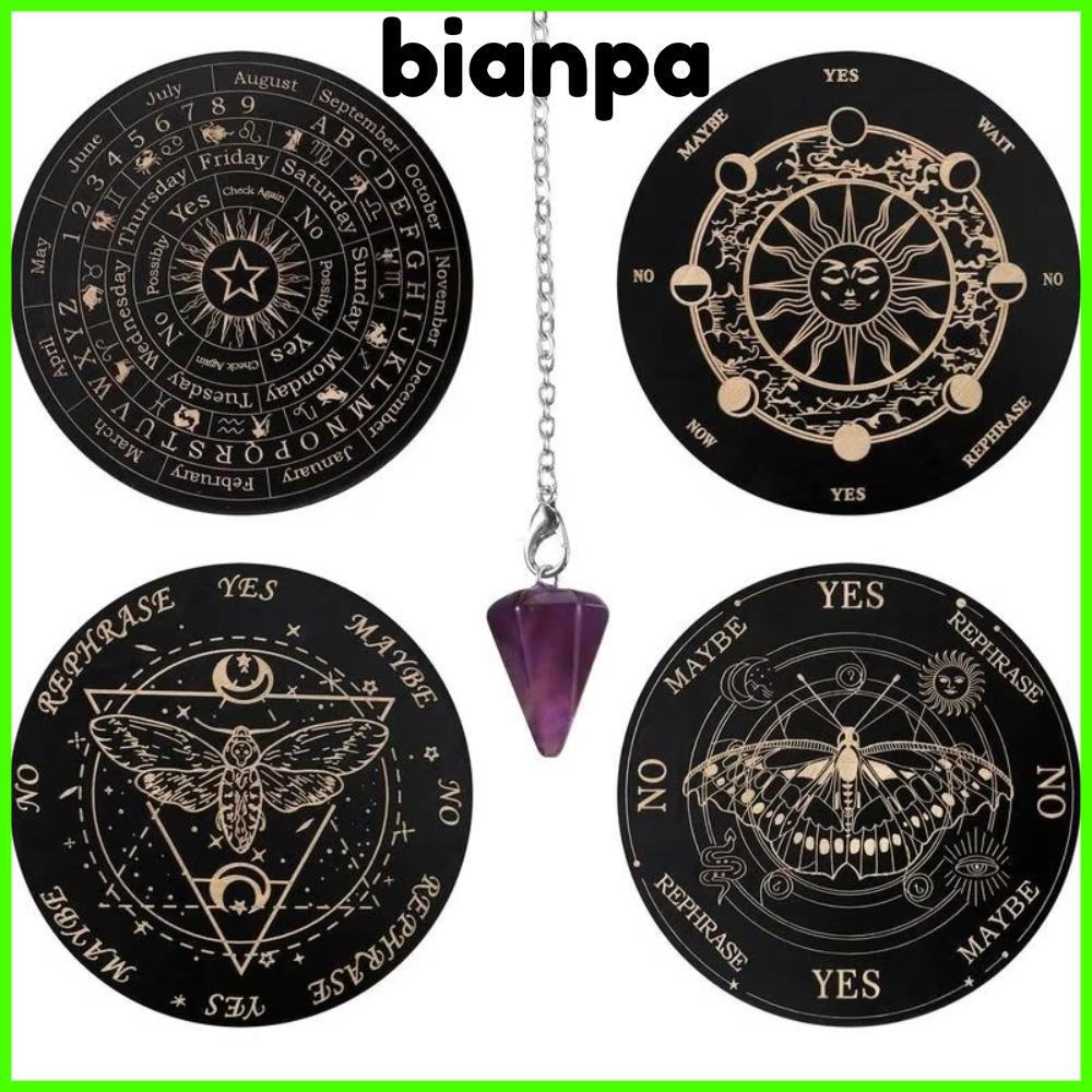 BIANPA Star Pendulum Board, Magics การทําสมาธิแม่มดแท่นบูชาอุปกรณ์ Dowsing Divination Board, Decisio
