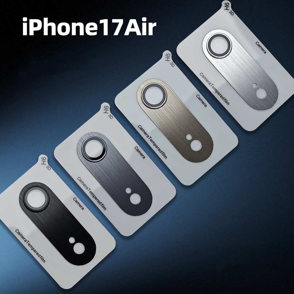 โทรศัพท์ฝาหลังเลนส์สําหรับiPhone 17Air iPhoneAirแหวนโลหะเกราะกล้องเลนส์Protectorฟิล์มแก้วสําหรับApple iPhone 17 Airกระจกนิรภัยเลนส์ฟิล์ม