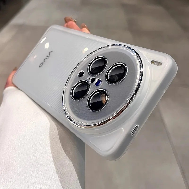 สําหรับ VIVO X300 Ultra Pro X300s เลนส์ไร้กรอบฝาครอบป้องกันไฟฟ้าโปร่งใสสําหรับชาร์จไร้สายเคสโทรศัพท์