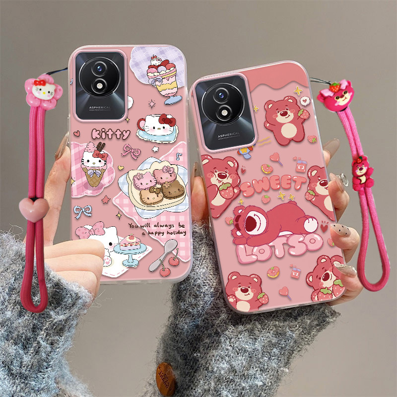 เคส vivo y02t เคส vivo y02 y02a เคสโทรศัพท์ป้องกันการตกน่ารัก