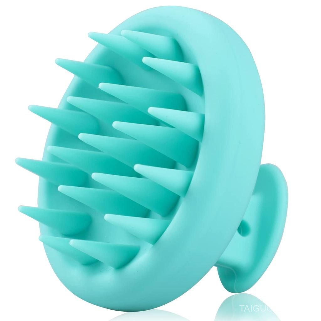 BEAUTLOHAS Silicone Scalp Massager Shampoo Brush, Shower Scrubber with Soft Bristles, Hair Growth & 