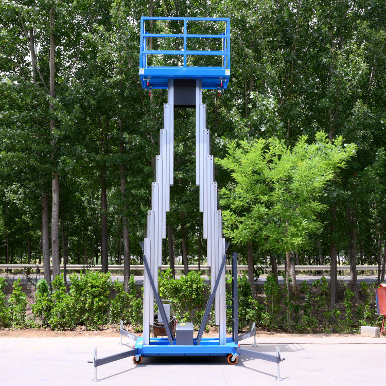 แนะนําตารางยกอลูมิเนียมอัลลอยด์ไฮดรอลิกไฟฟ้าที่แนะนํา High-Aerial Work Lifting Platform อลูมิเนียมแบ