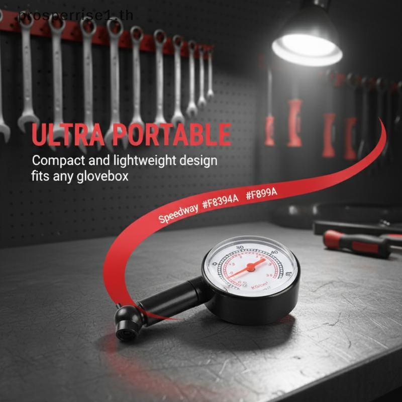[PPTH] ยางล้อ Tyre Air Pressure Gauge Tester Portable Mini Auto Motor Car Tru Bike Tyre Tyre Tyre Ai