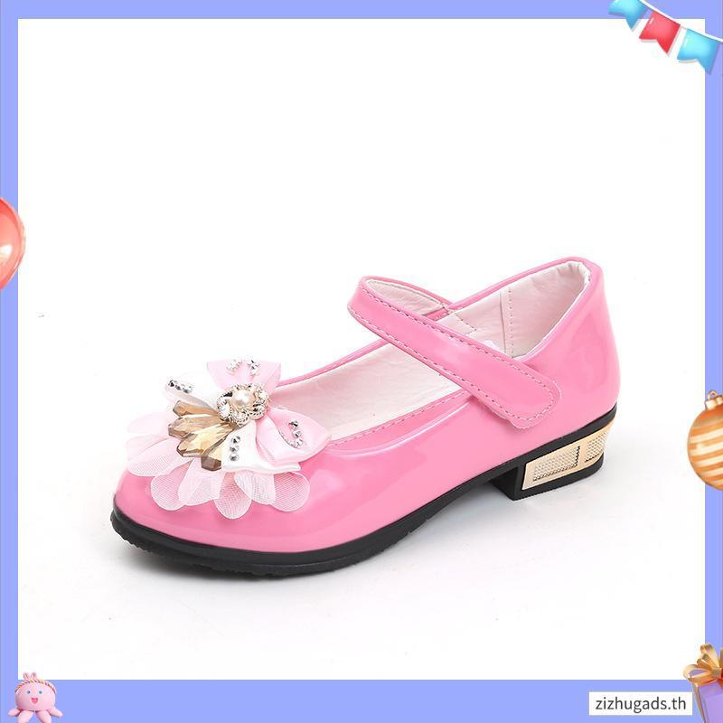 ส่งไว! แถม popbitz Popteen 💓 รุ่นล่าสุด! ปี 2026 รองเท้านักเรียนหญิง หนัง ดำ เบอร์ 30-42