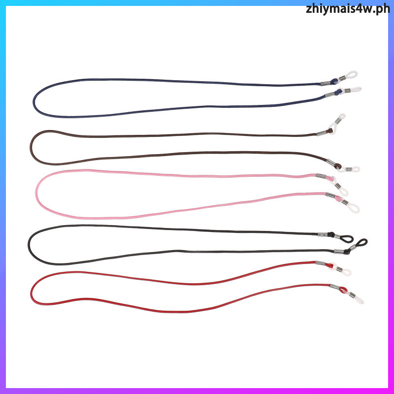 5 ชิ้นผ้าฝ้ายพรีเมี่ยมแว่นตาโซ่สายคล้องคอสําหรับแว่นตากันแดดแว่นตาอ่านหนังสือ Anti-Lost ใช้ zhiymais