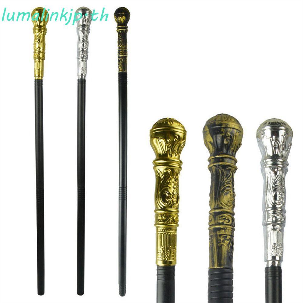 LUMALINKJP เครื่องแต่งกายไม้เท้า, Royal King รอบจับฮาโลวีน, เด็กอียิปต์ฟาโรห์งูหัวหรูหราฮาโลวีนไม้เท้าคอสเพลย์ Prop