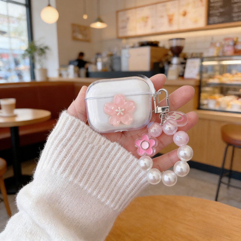 ดอกไม้จี้สําหรับ SoundPEATS air 3 air3pro Air3Delux HS กรณีซิลิโคนหูฟังสําหรับ SoundPEATS Air4Pro