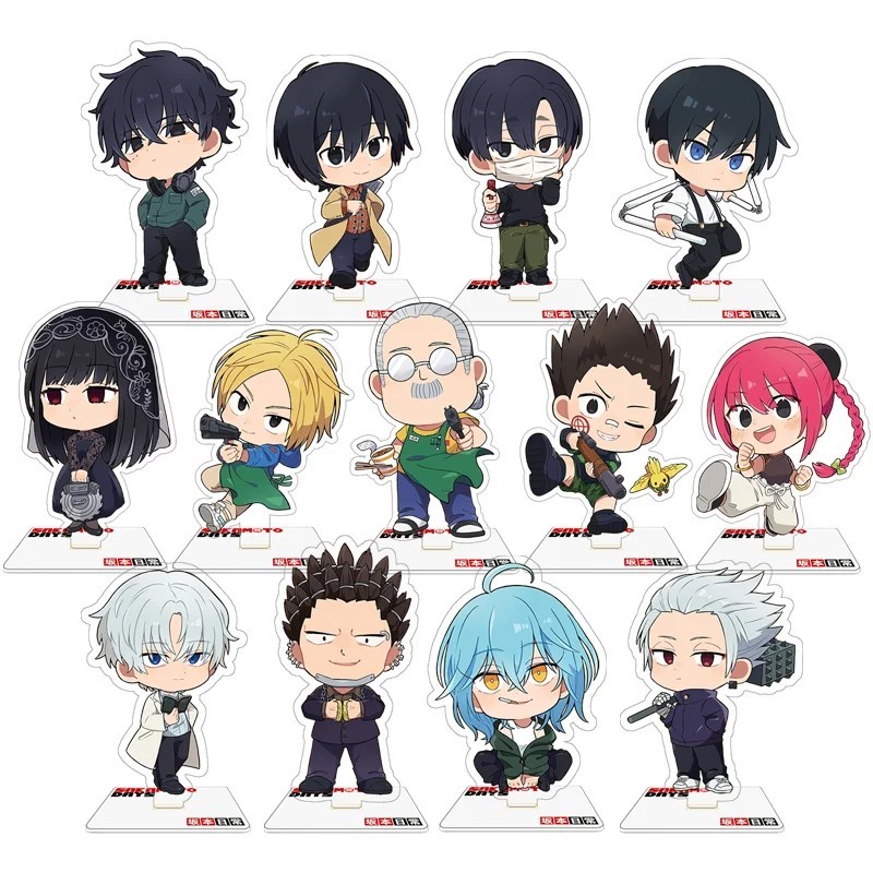 Standee อะนิเมะ Sakamoto Days อะคริลิค micha รุ่นสําหรับโต๊ะเรียนตกแต่ง Shin Asakura Taro Sakamoto N