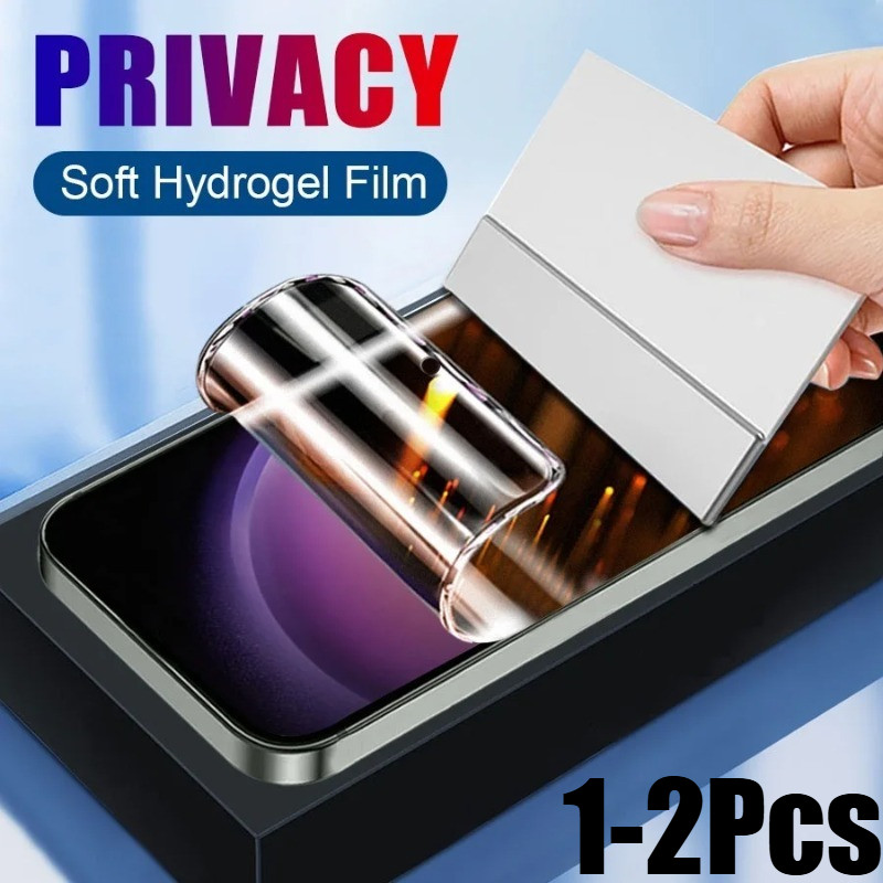 1-2 ชิ้น Anti Blue Light Soft Hydrogel ฟิล์มสําหรับ OnePlus 10 10R 10T 11 11R 12 12R 13 13R 13S 13T Pro Anti Fall Anti Spy ความเป็นส่วนตัวและหน้าจอ HD Protector Matte ฟิล์ม