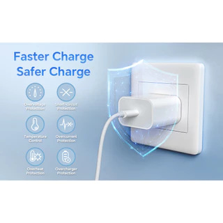 KUGUY สายชาร์จเร็ว+หัวชาร์จเร็ว PD 45W ชุดชาร์จ type-c Fast charge type c to Li รองรับรุ่น IP7 -17 PRO MAX