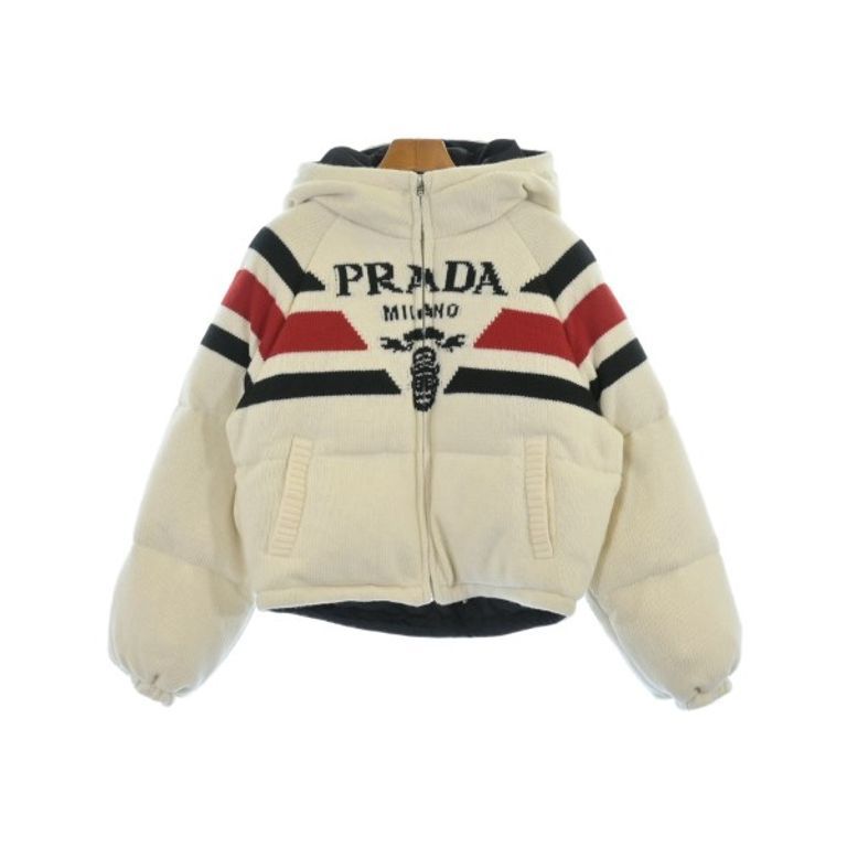 Prada Down Jacket Vest White Women's Direct from Japan Secondhand