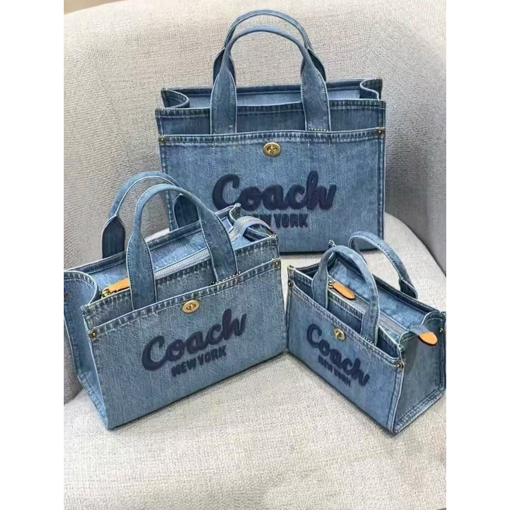 กระเป๋าcargo tote denim สำหรับสุภาพสตรี ใช้งานสะดวกทั้งสะพายและถือ CR659