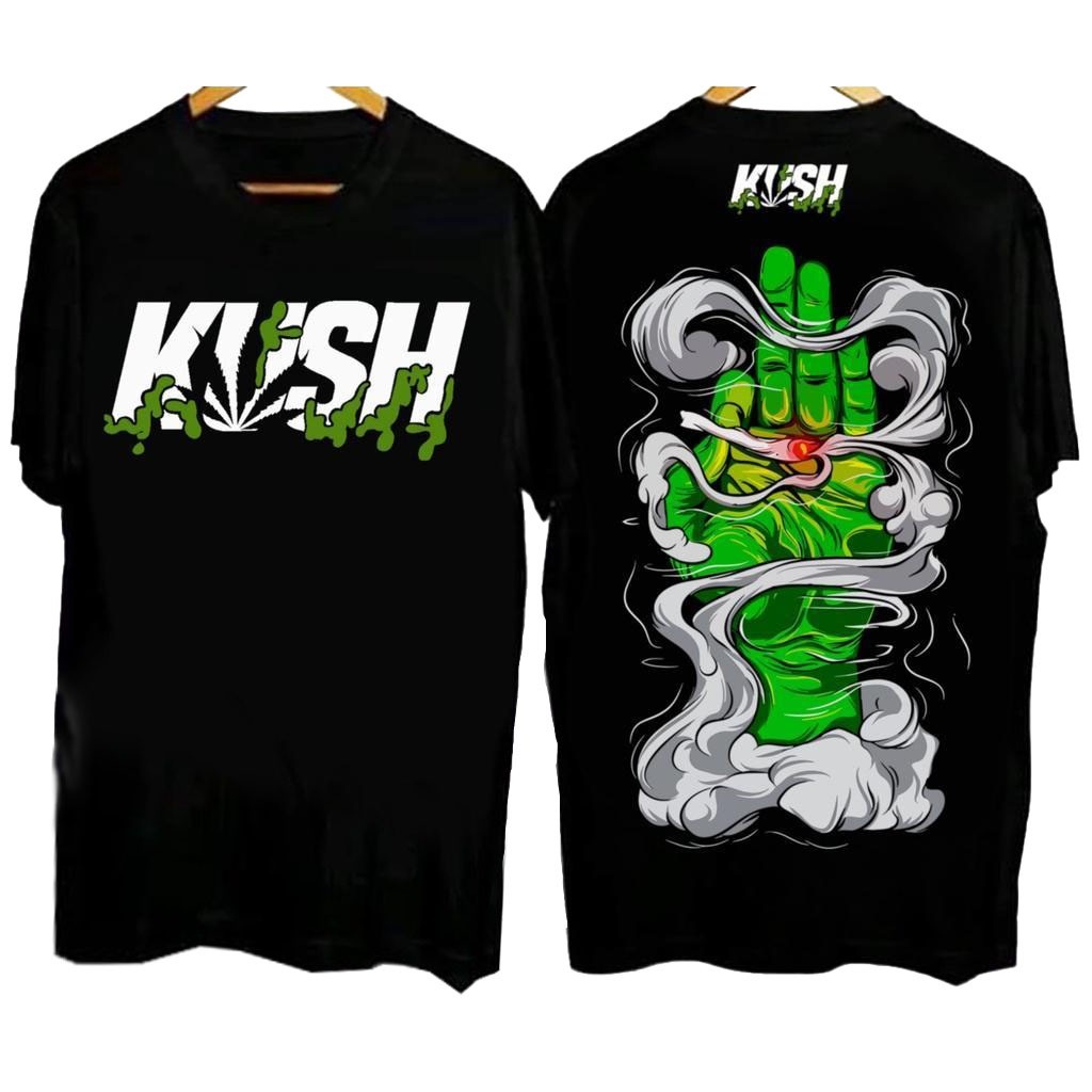 CODBaju Tshirt KUSH lelaki cotton lengan pendek แฟชั่นฤดูร้อน Streetwear การ์ตูน Tee TopKorea 7TF7