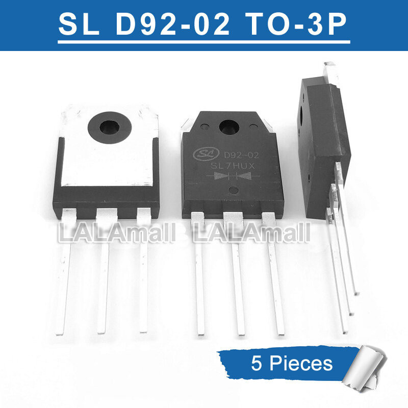 5 ชิ้น D92-02 TO-3P SFRD92-02PN TO3P ESAD92-02 Fast Recovery Diode ทรานซิสเตอร์ยี่ห้อใหม่